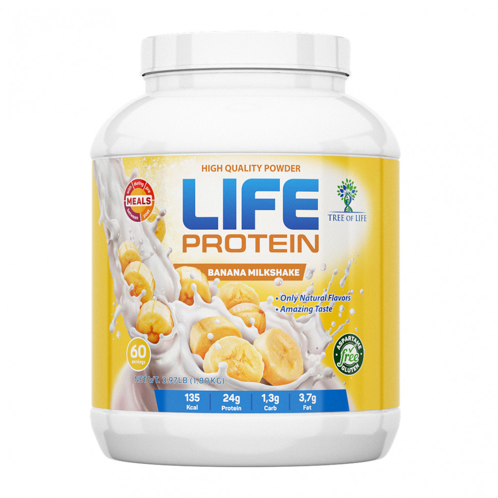 Tree of Life Life protein 1800 гр вкус крем-банан