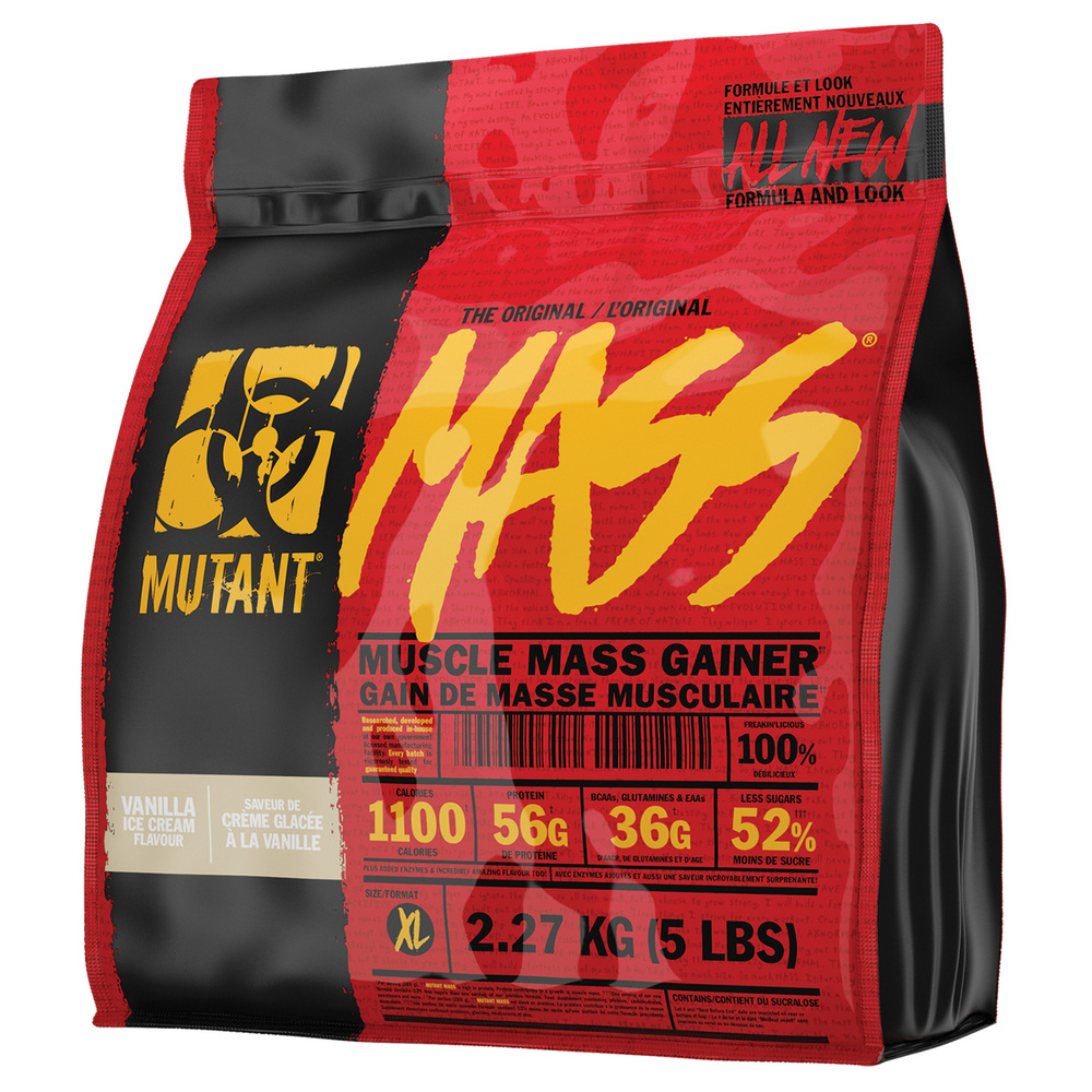 Гейнер Mutant Mass (Fit Foods) 2270 гр  вкус ваниль