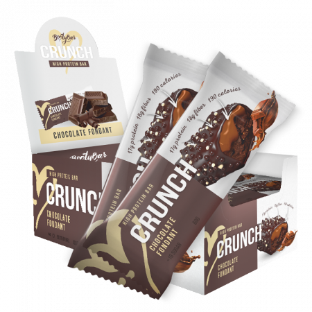 BootyBar Crunch батончик 60 гр со вкусом Шоколадный фондан