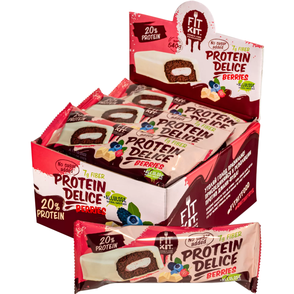Fit Kit Protein Delice 60 гр вкус лесные ягоды