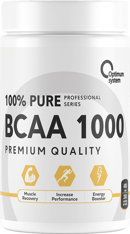 100% Pure BCAA 1000 400 капсул