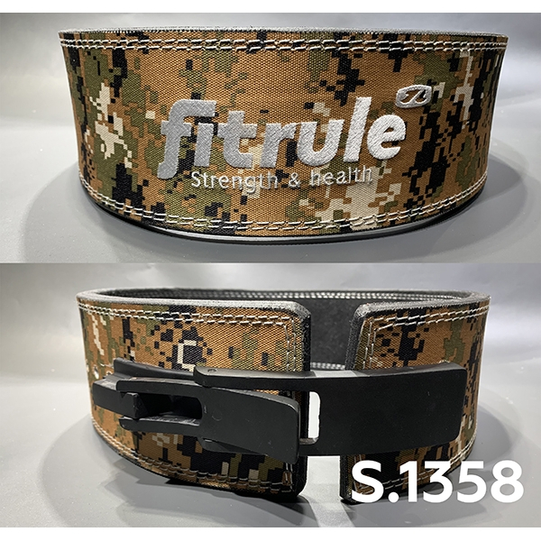 Ремень FitRule weight lifting lever belts in camo design art: 1358