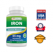 Iron BestNaturals 90 капсул (эквивалент 325 мг сульфат железа)