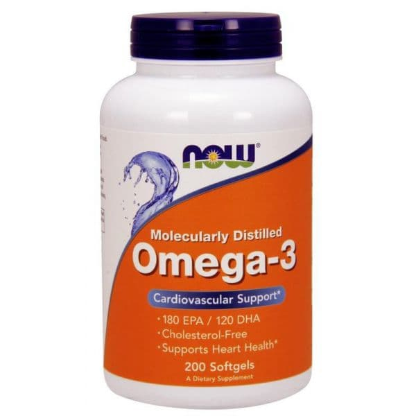 NOW Omega 3 1000 mg 200 гелькапс