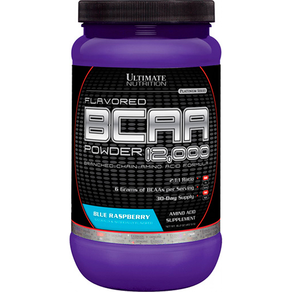 BCAA Ultimate Nutrition Flavored BCAA Powder 12000 2:1:1 457 гр вкус ежевика