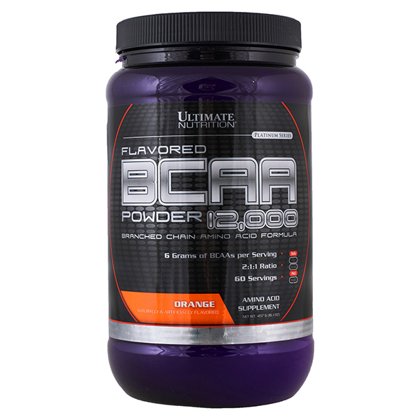 BCAA Ultimate Nutrition Flavored BCAA Powder 12000 2:1:1 457 гр вкус апельсин