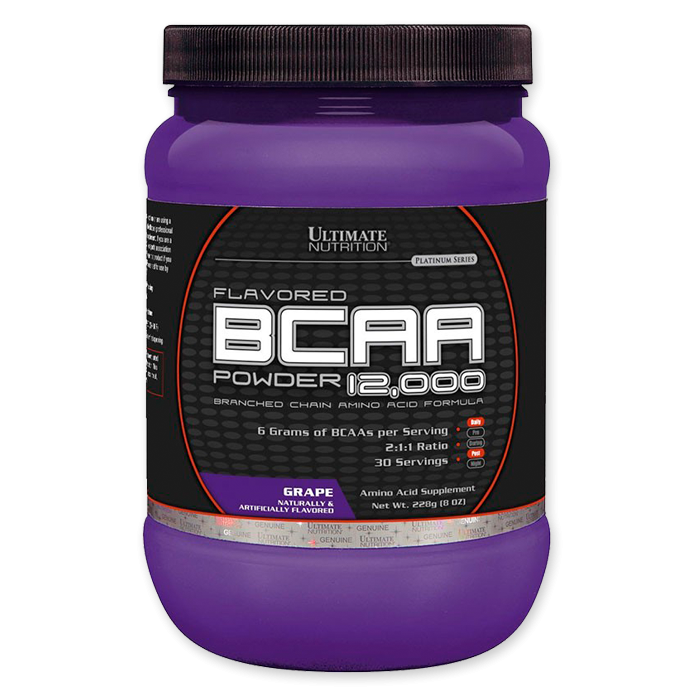 BCAA Ultimate Nutrition Flavored BCAA Powder 12000 2:1:1 228 гр вкус ежевика