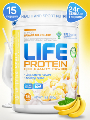 Фото Протеин Life Protein 454 гр вкус банан