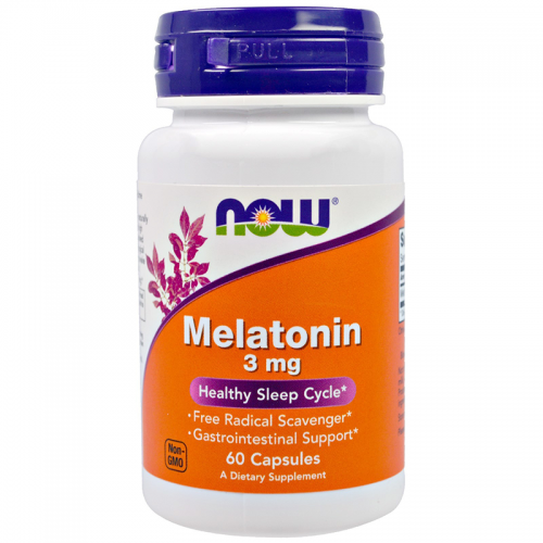 NOW Melatonin 3 mg 60 капсул
