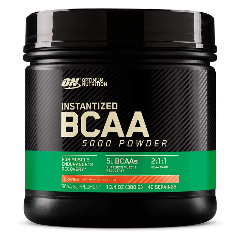 Аминокислоты Optimum Nutrition BCAA 5000 Powder 380 гр вкус апельсин