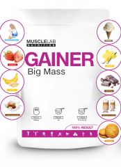 Фото MuscleLab Nutrition Big Mass Gainer (1000 гр.) вкус шоколад, банан ,амаретто