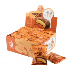 Фото Fit Kit Protein Cake печенье с суфле 70 гр вкус арахисовая паста