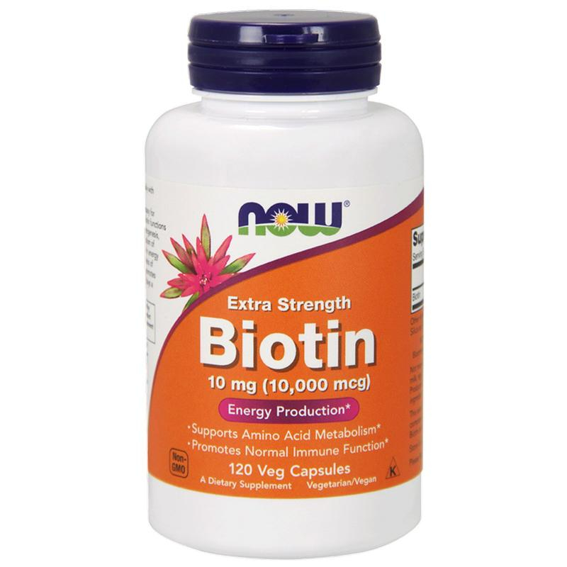  NOW - Biotin / 10,000 mcg / 120 капсул