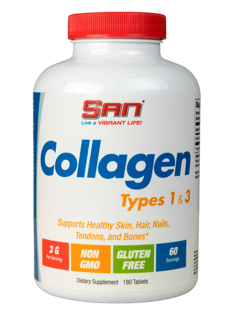Коллаген SAN Collagen Types 1 & 3 Tablets 180 таблеток