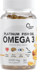 Фото Optimum System Omega-3 Platinum Fish Oil 90 капсул