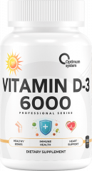 Фото Optimum System Vitamin D-3 6000 365 softgels