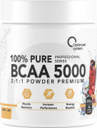 Optimum System BCAA 5000 Powder 200 грамм вкус вишня-лайм