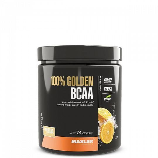 MXL. 100% Golden BCAA 210 гр вкус сочный апельсин
