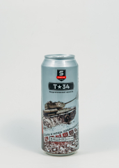 Фото Энергетический напиток Т-34 в жестяной банке 500 мл вкус вишня