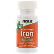 NOW - Iron / 36 mg / 90 капсул