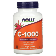 Фото NOW - Vitamin C-1000 Caps / 100 капсул