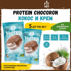Фото Fit Kit Protein Chocoron 30 гр вкус крем-кокос