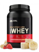 Протеин Optimum Nutrition 100% Whey Gold Standard  907 гр вкус клубника- банан