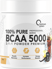 Фото Optimum System BCAA 5000 Powder 200 грамм кола-ваниль
