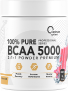 Optimum System BCAA 5000 Powder 200 грамм вкус жвачка