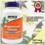 NOW Magnesium Citrate Цитрат магния 120 veg капсул