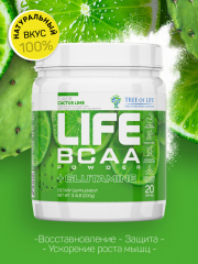 Фото TREE OF LIFE BCAA+Glutamine 200 гр вкус кактус лайм