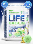 Протеин Life Casein  454 гр вкус фисташковое мороженное