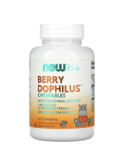 Фото Berry Dophilus Kids 2 Billion (пробиотики для детей) 120 жевательных таблеток NOW Foods