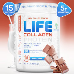 Фото Life Collagen Protein 454 гр вкус шоколад
