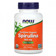 Фото Organic Spirulina 500 мг 200 таблет