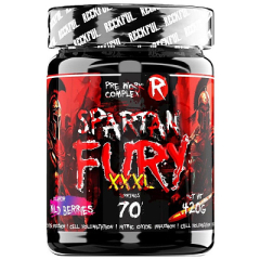 Фото Предтренировочный комплекс Reckful Spartan Fury XXXL 70 порций, вкус ежевика