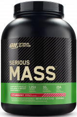 Фото Гейнер Optimum Nutrition Serious Mass 2720 гр вкус клубника