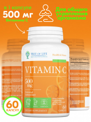 Фото Life Vitamin C 500mg 60 капсул