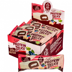 Фото Десерт глазированный Fit Kit Protein Delice 60 гр вкус лесные ягоды