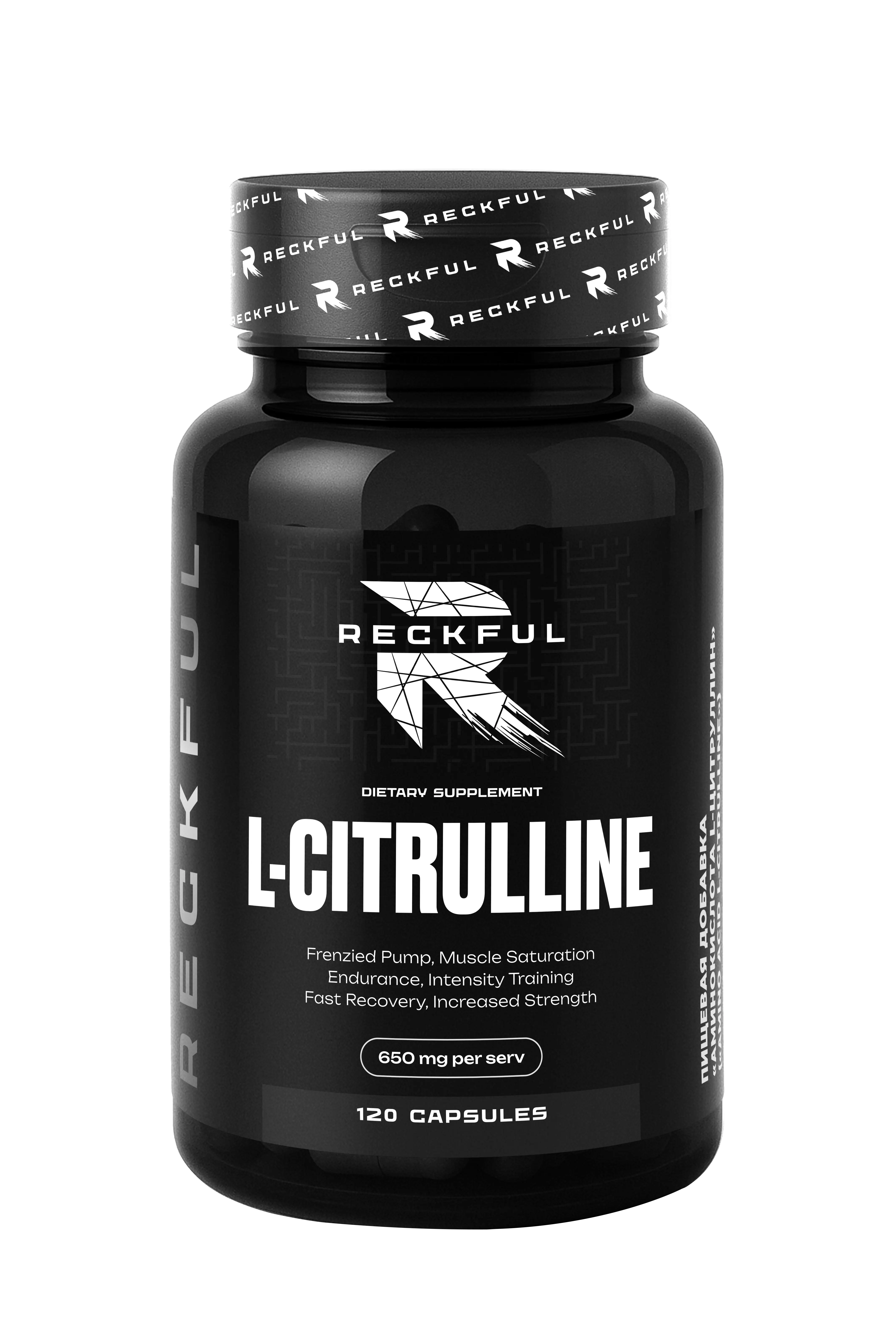 Рекфул Л Цитруллин Малат Reckful L Citrulline Malate 120 капсул