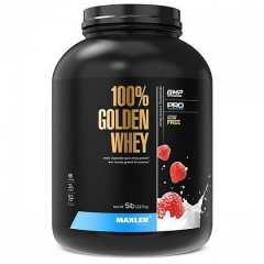 Фото Протеин Golden Whey (Maxler)  2270 гр вкус клубника-крем