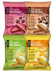 Фото Печенье Е/батон  с белковым суфле в глазури 50 гр, вкус