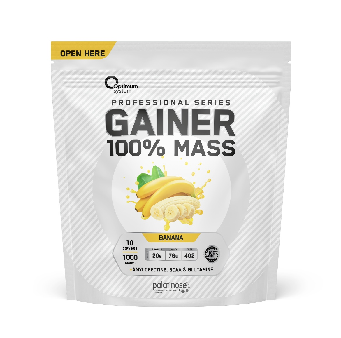 Optimum System 100% MASS GAINER 1000 гр вкус банан