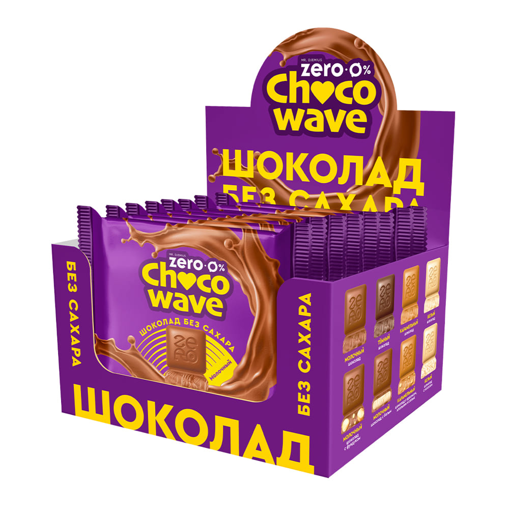 Молочный шоколад без сахара Chocowave 60 гр