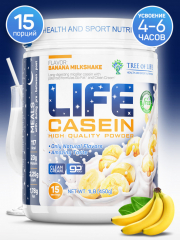 Фото Протеин Life Casein  454 гр вкус банан