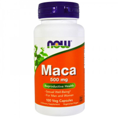 Фото NOW - Maca / 500 mg / 100 капсул