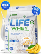 Tree of Life Whey Protein, 1800 гр вкус крем банан