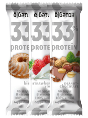 Фото Батончик ё|Батон 33% 45 гр, вкус клубника-йогурт