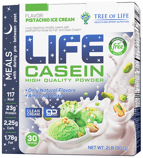 Протеин Life Casein 1800 гр вкус фисташка