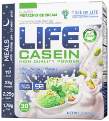 Фото Протеин Life Casein 1800 гр вкус фисташка